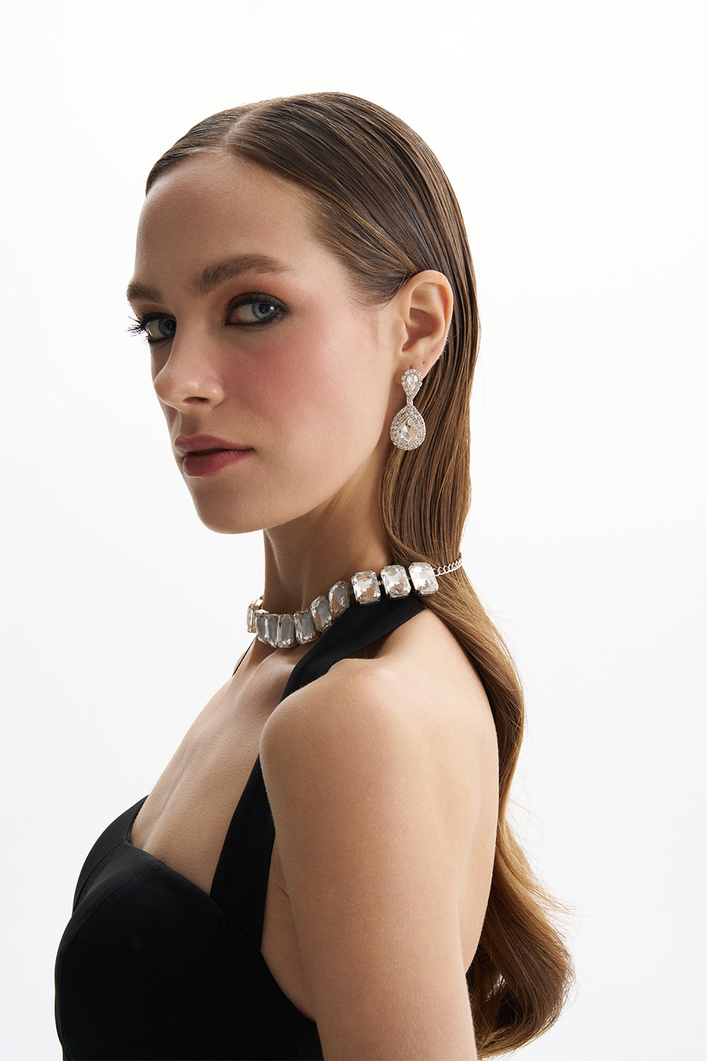 Nicole Crystal Drop Earring