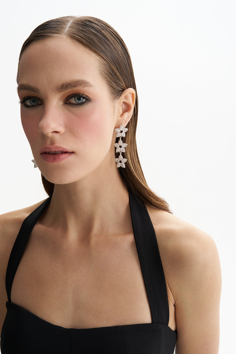 Luna Crystal Star Earring