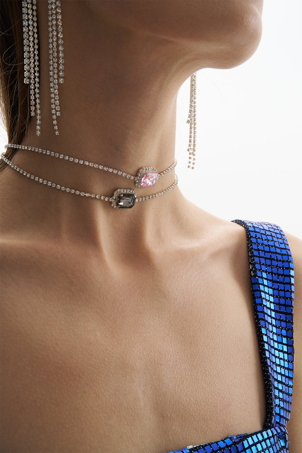 Luna Crystal Black Necklace