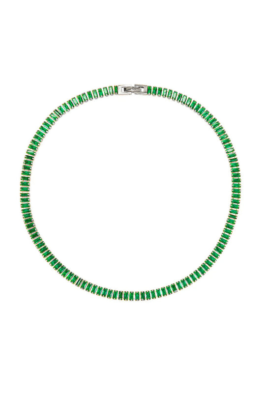 Lina Green Crystal Necklace