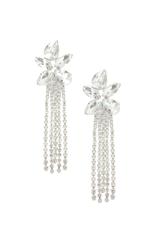 Lily Crystal Flower Earring