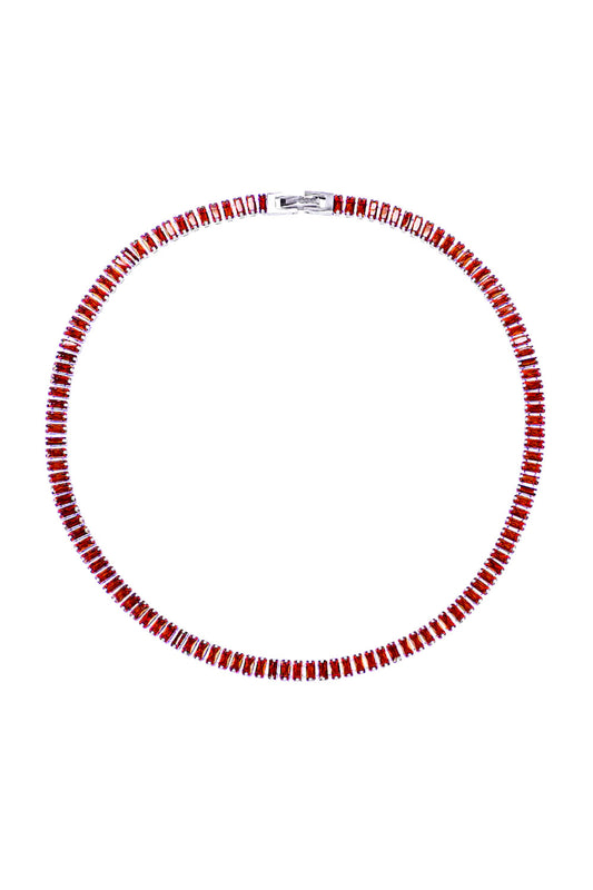 Lina Red Crystal Necklace