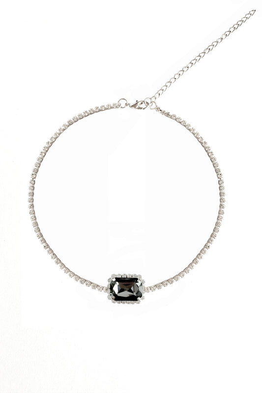 Luna Crystal Black Necklace