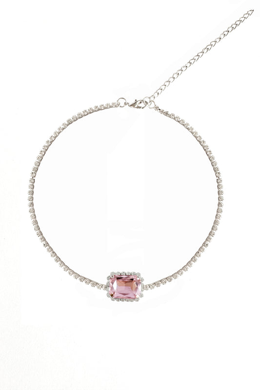 Luna Crystal Pink Necklace