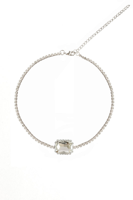 Luna Crystal White Necklace