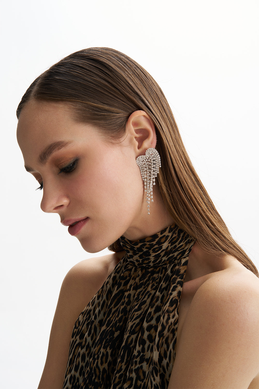 Mary Crystal Dangle Earring