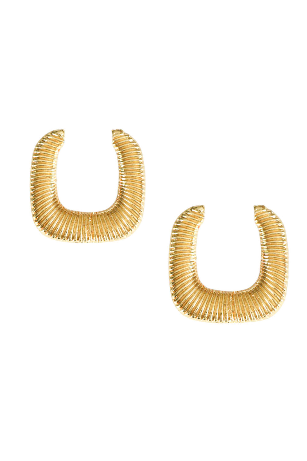 Keira Gold Textured Earring