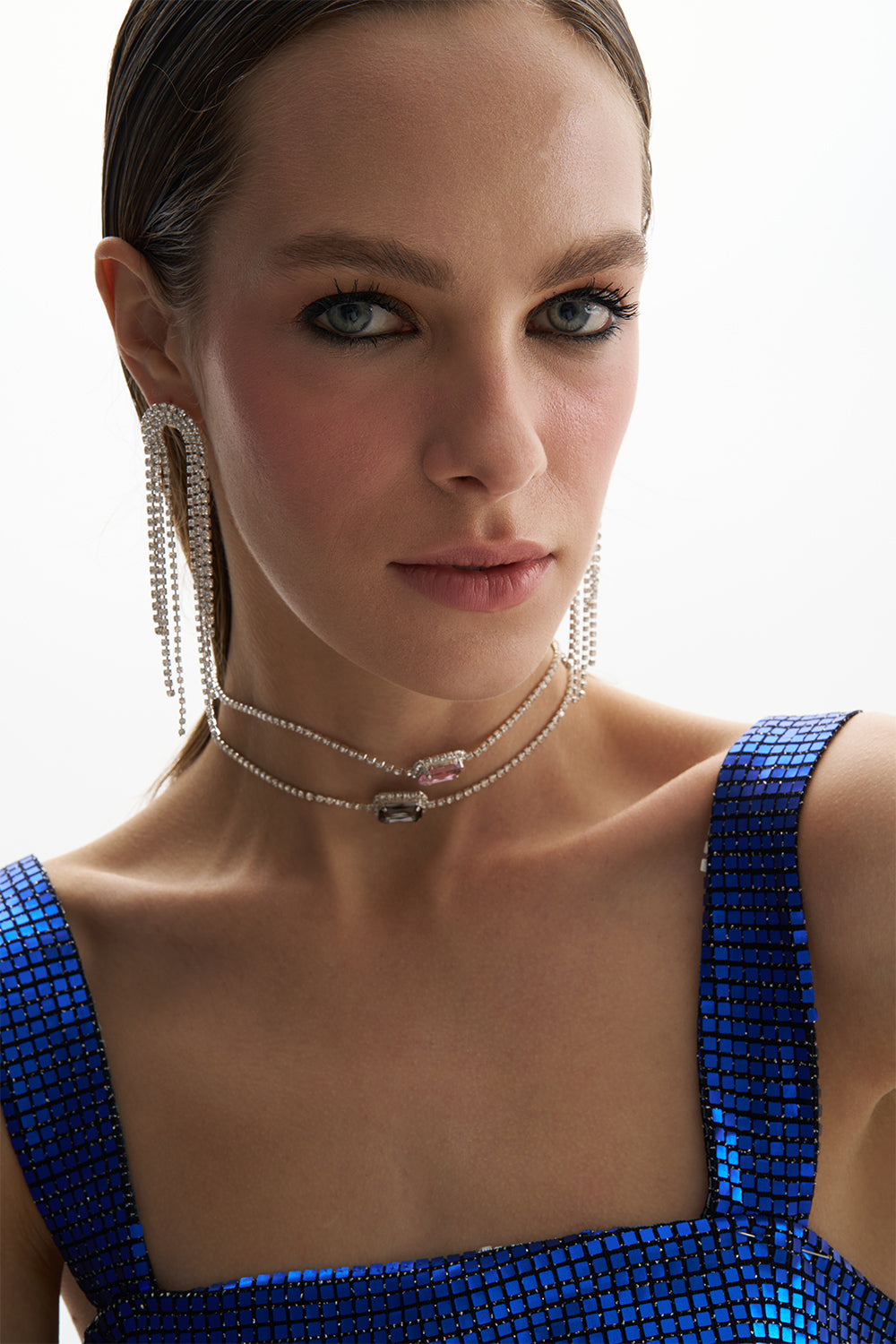 Luna Crystal Pink Necklace