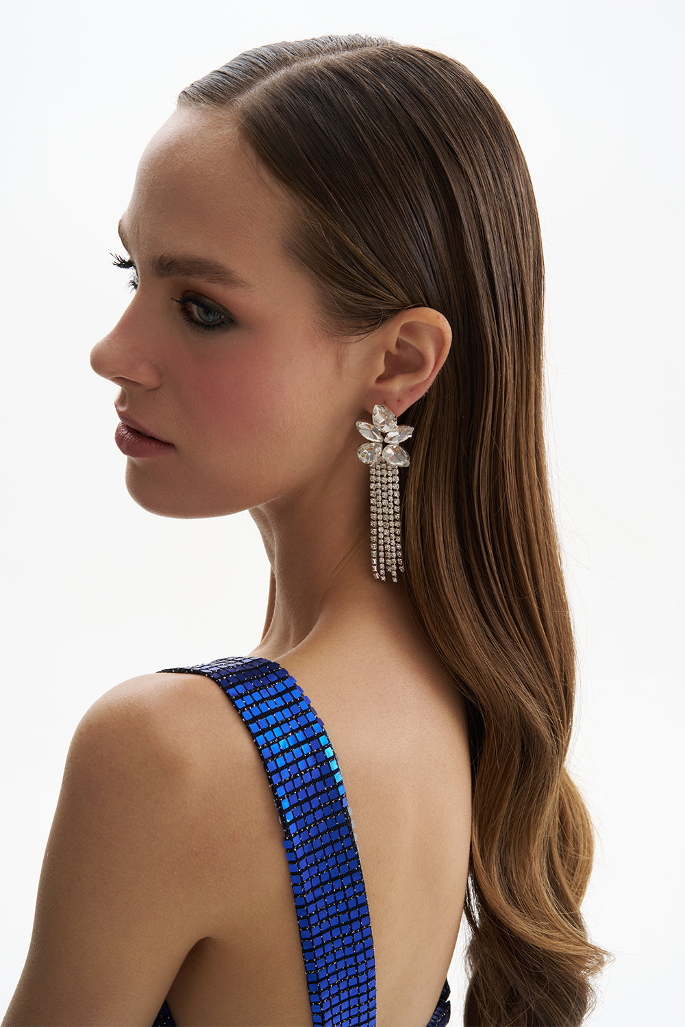 Lily Crystal Flower Earring