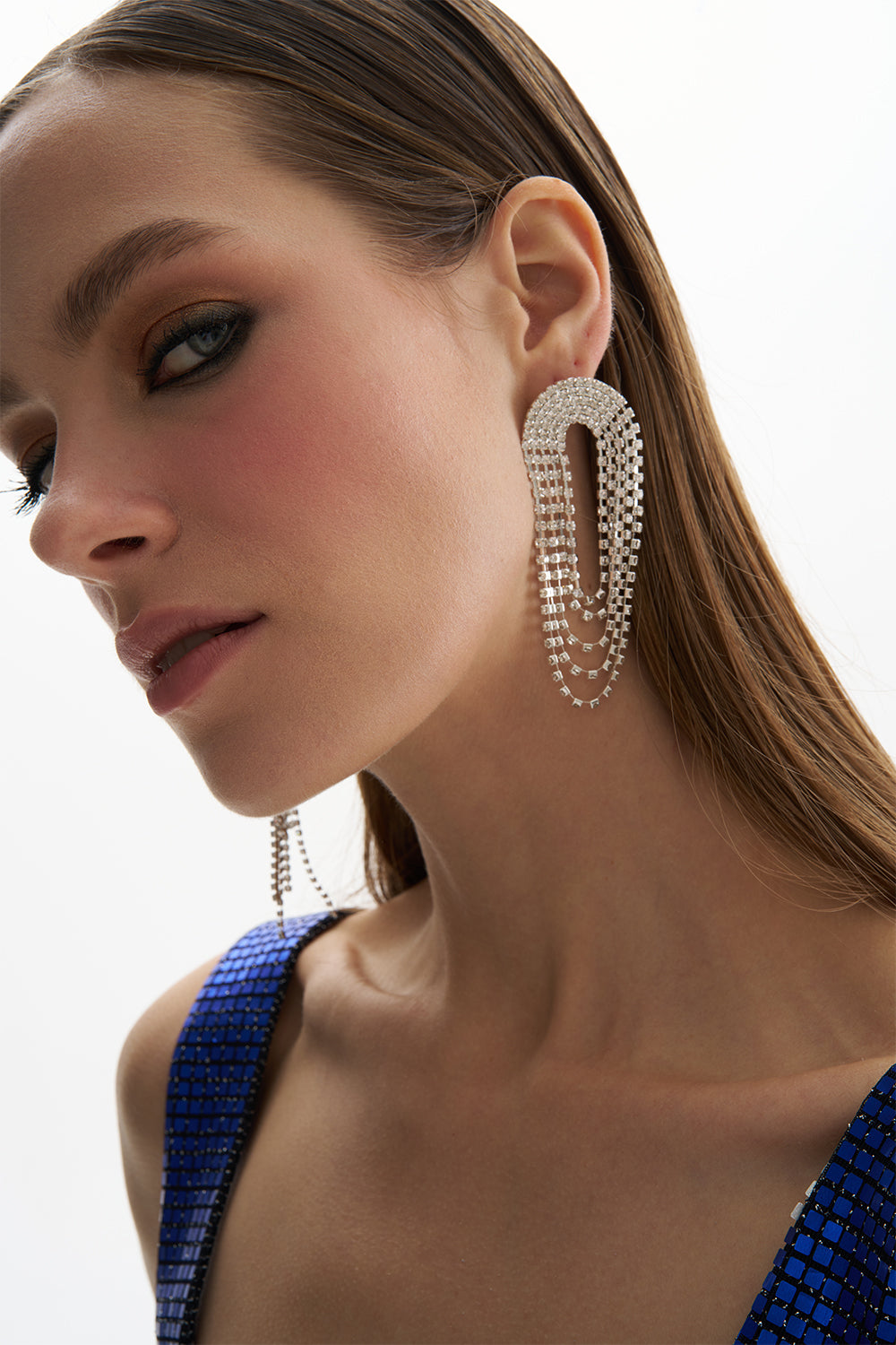 Leia Crystal Round Dangle Earring