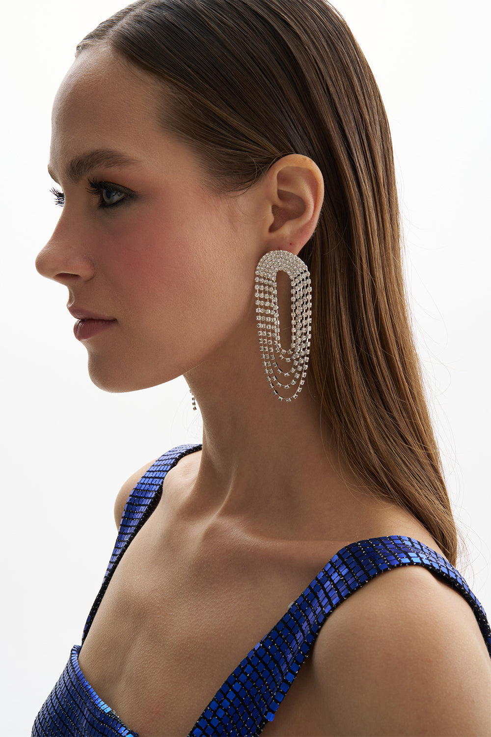 Leia Crystal Round Dangle Earring