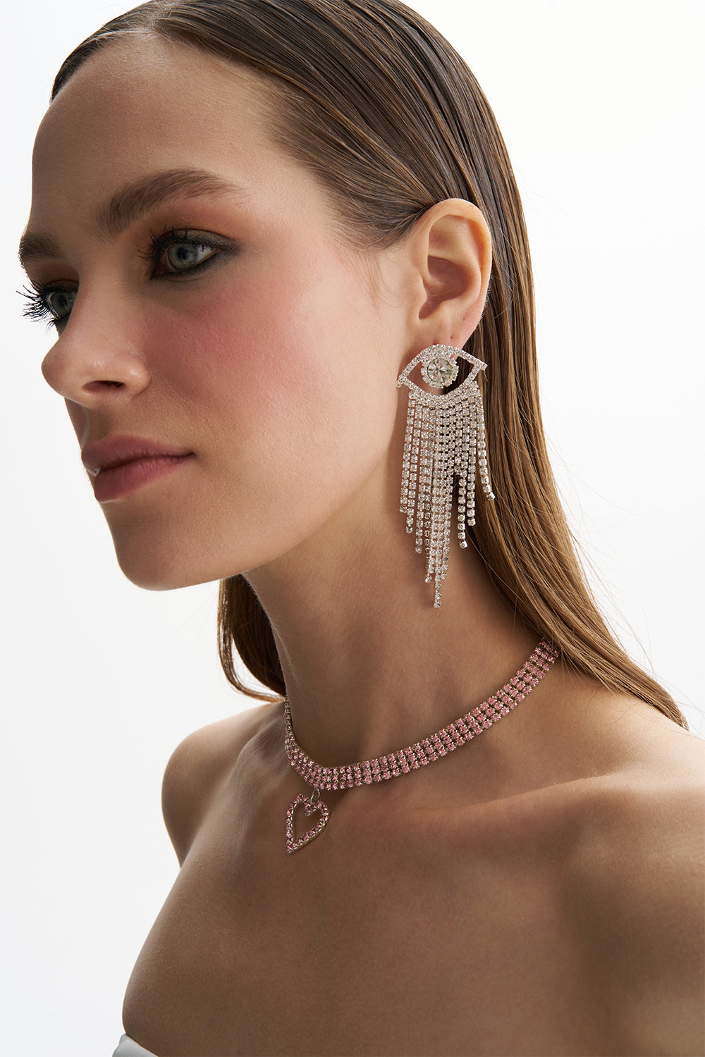 Reina Crystal Eye Dangle Earring